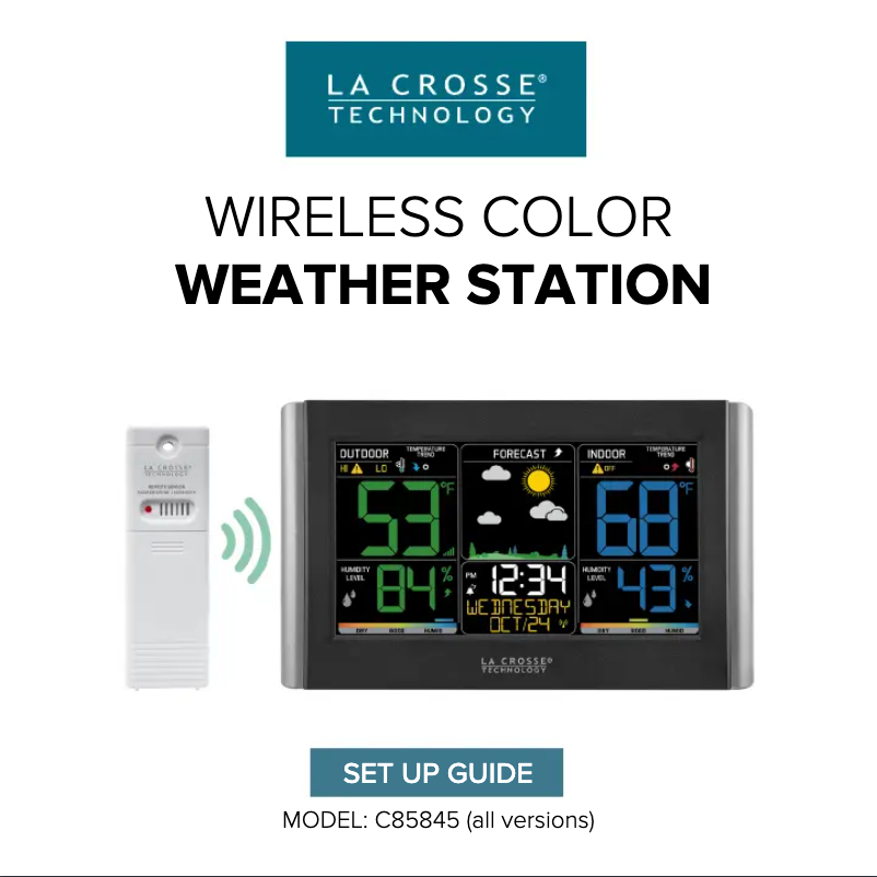 Image de la première page du manuel de l'appareil C85845V4