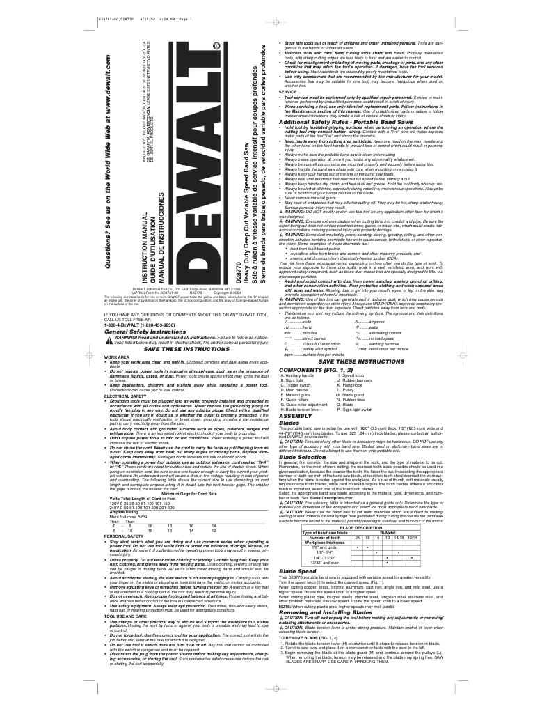 Page n°1 - Manuel utilisateur DeWalt DXPW3495