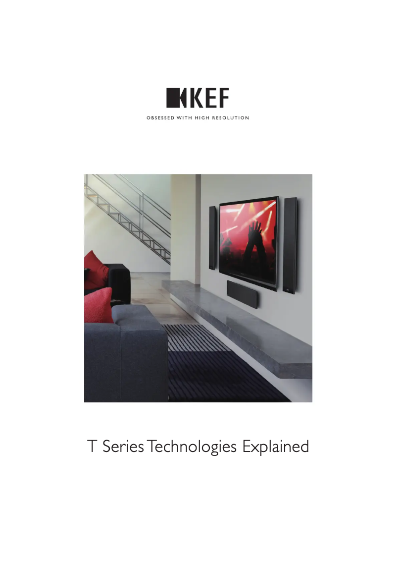 Página 1 del manual Ficha técnica KEF T-2