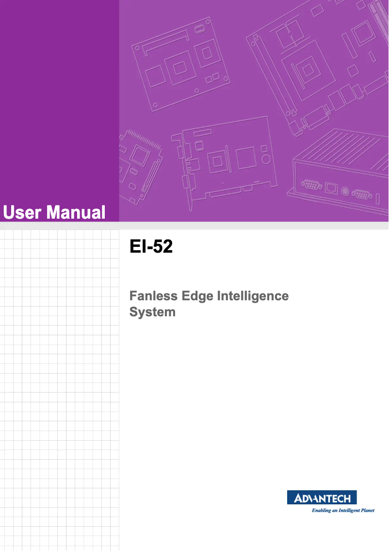 Image de la première page du manuel de l'appareil EI-52-U0A1