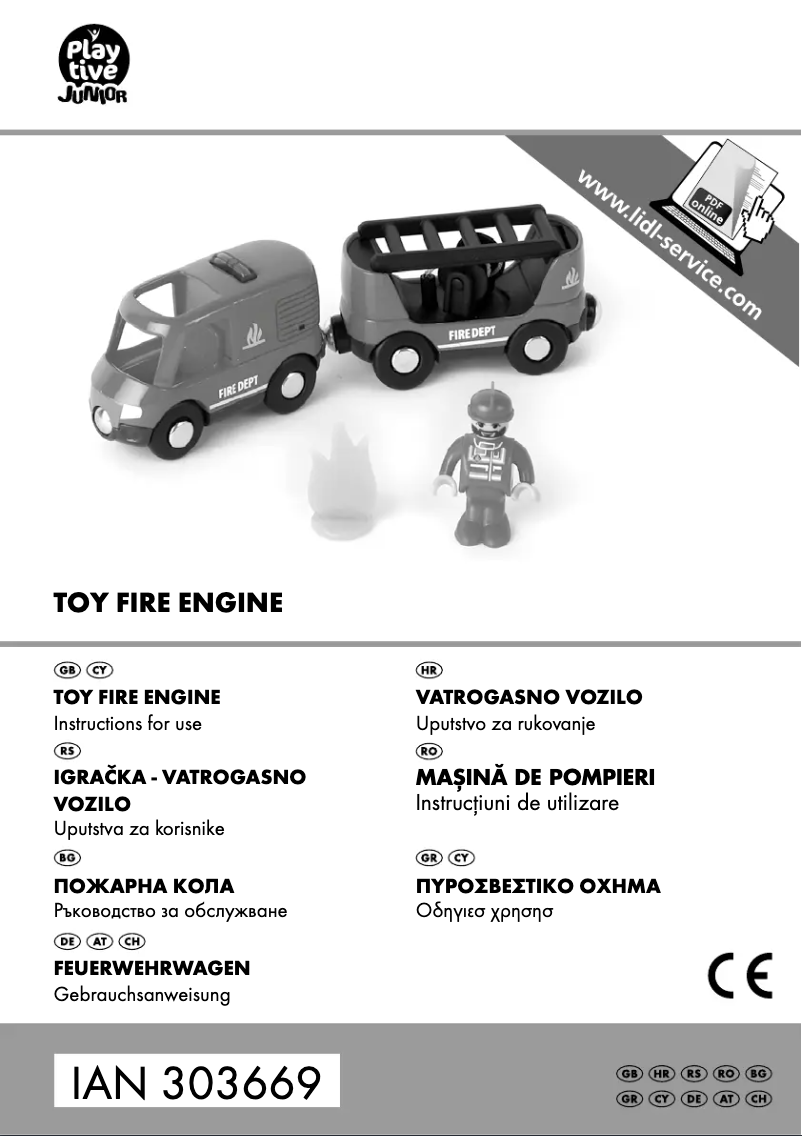 Page 1 de la notice Manuel utilisateur Playtive IAN 303669