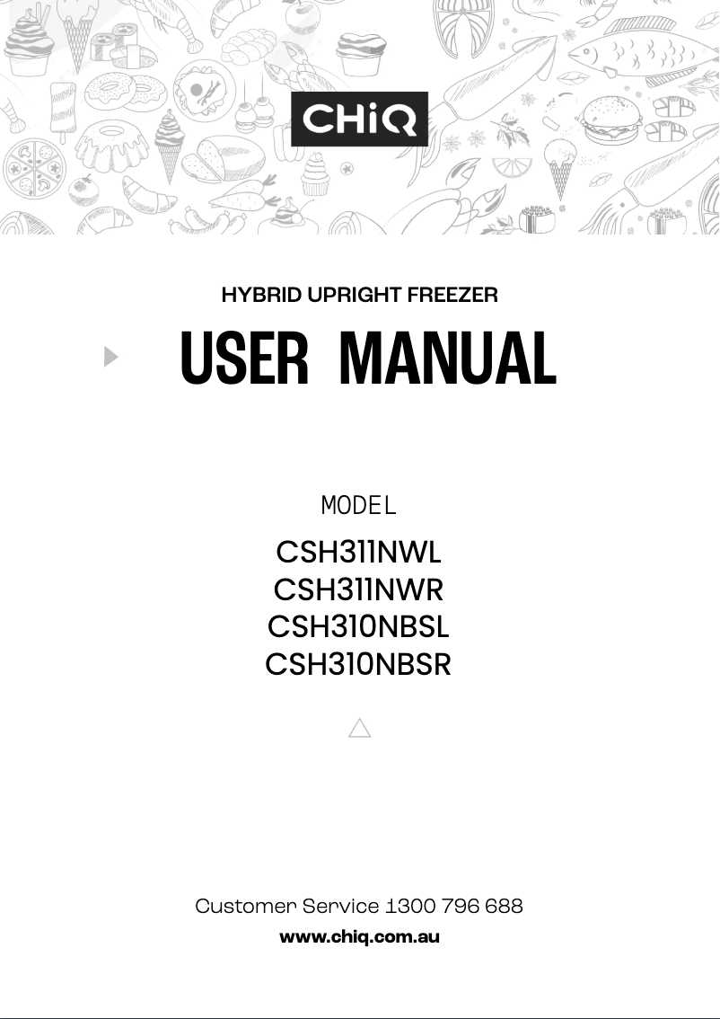 Image de la première page du manuel de l'appareil CSH310NBSL