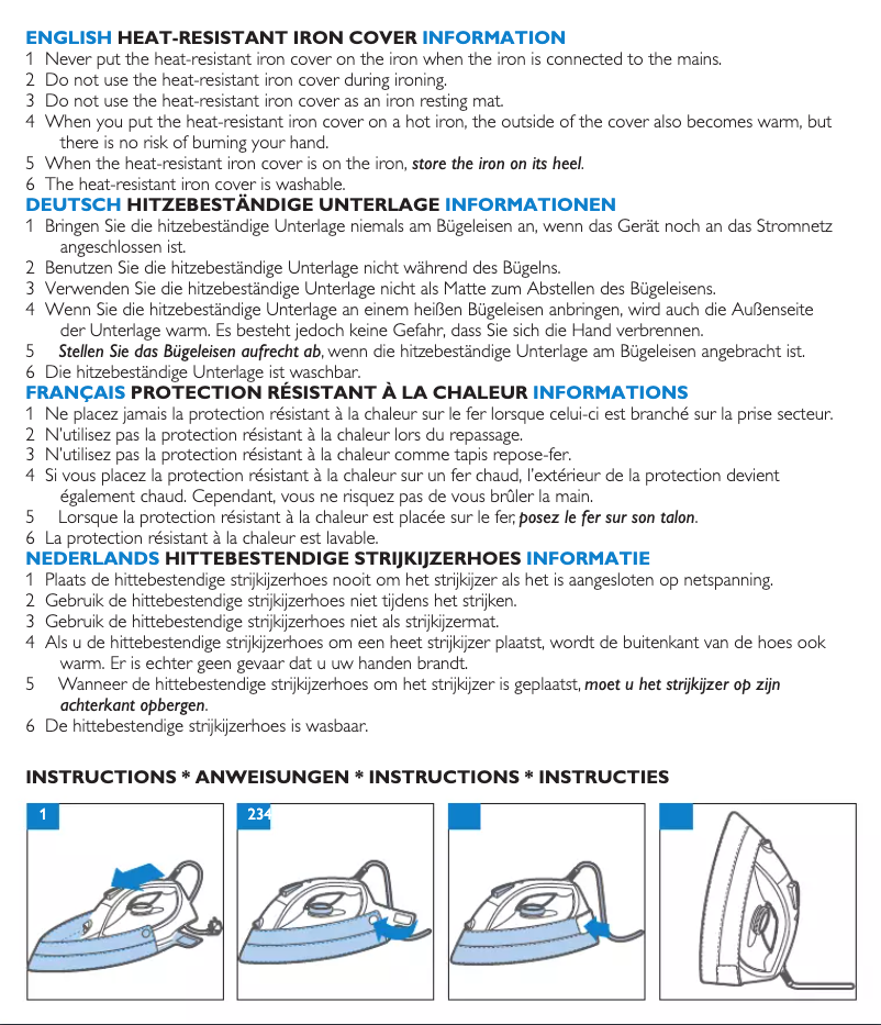 Page 1 de la notice Manuel utilisateur Philips GC015