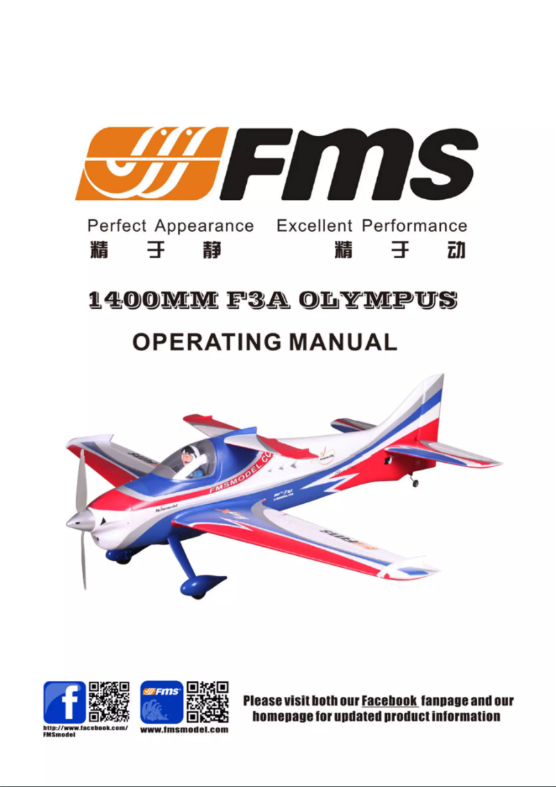 Page 1 de la notice Manuel utilisateur FMS F3A Olympus