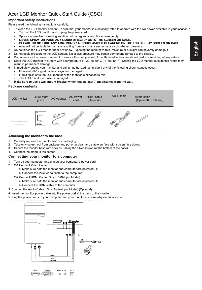 Imagen de la primera página del manual del dispositivo Nitro RG270