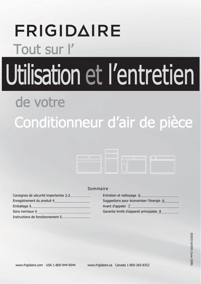 Image de la première page du manuel de l'appareil CRA052XT7