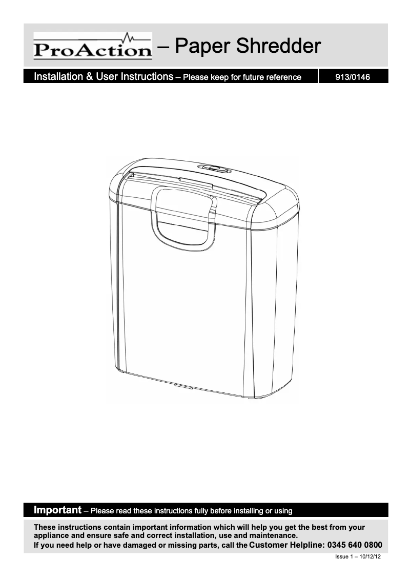 Image de la première page du manuel de l'appareil OS601S-10L