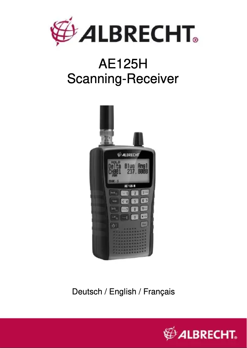 Página 1 del manual Manual de usuario Albrecht AE125H