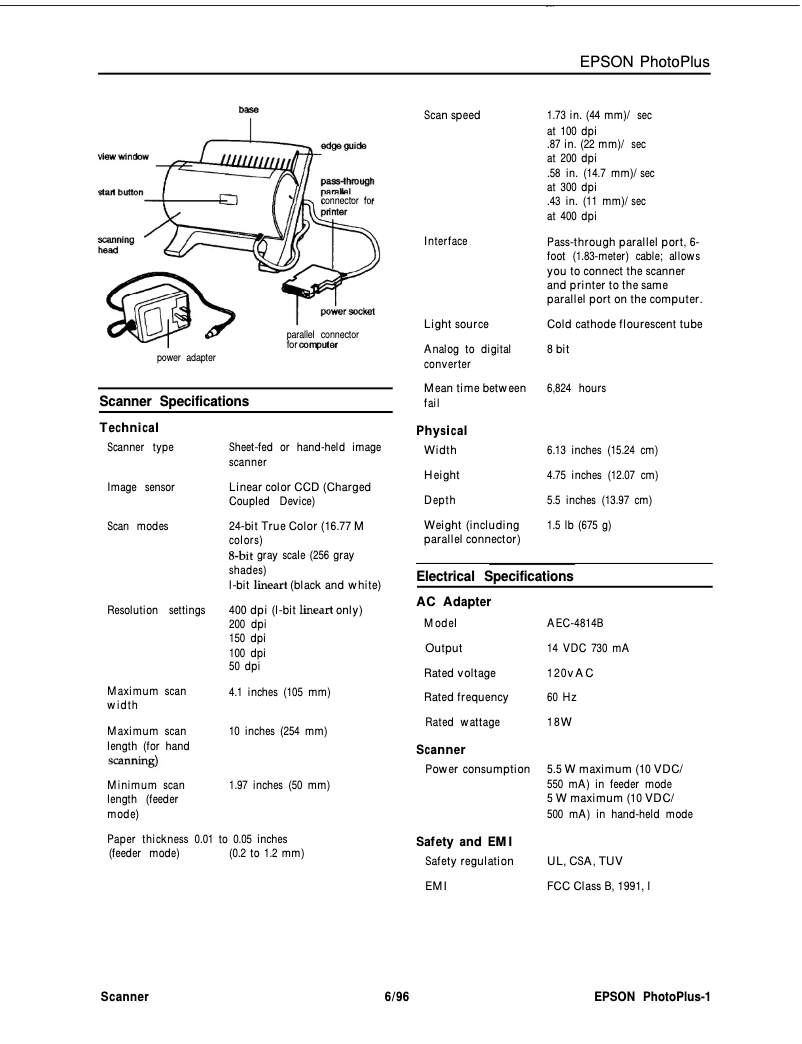 Image de la première page du manuel de l'appareil Photo Plus