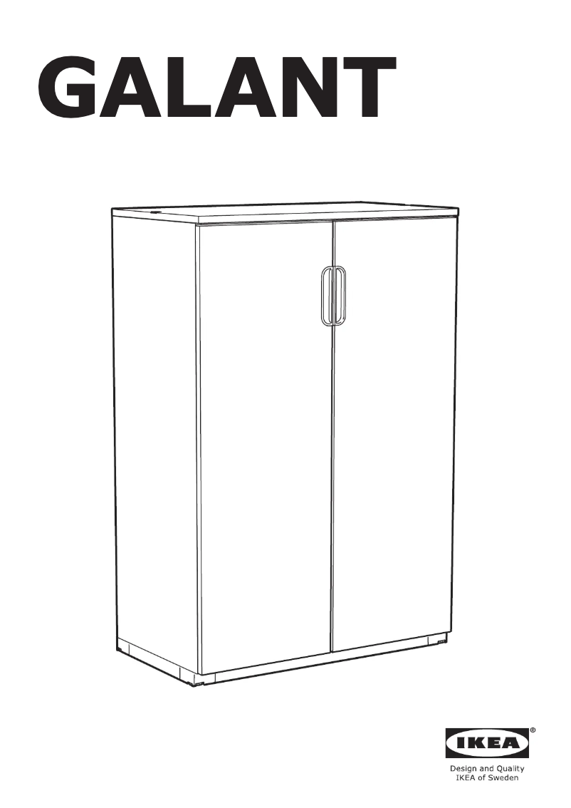 Página 1 del manual Manual de usuario Ikea GALANT 703.651.38