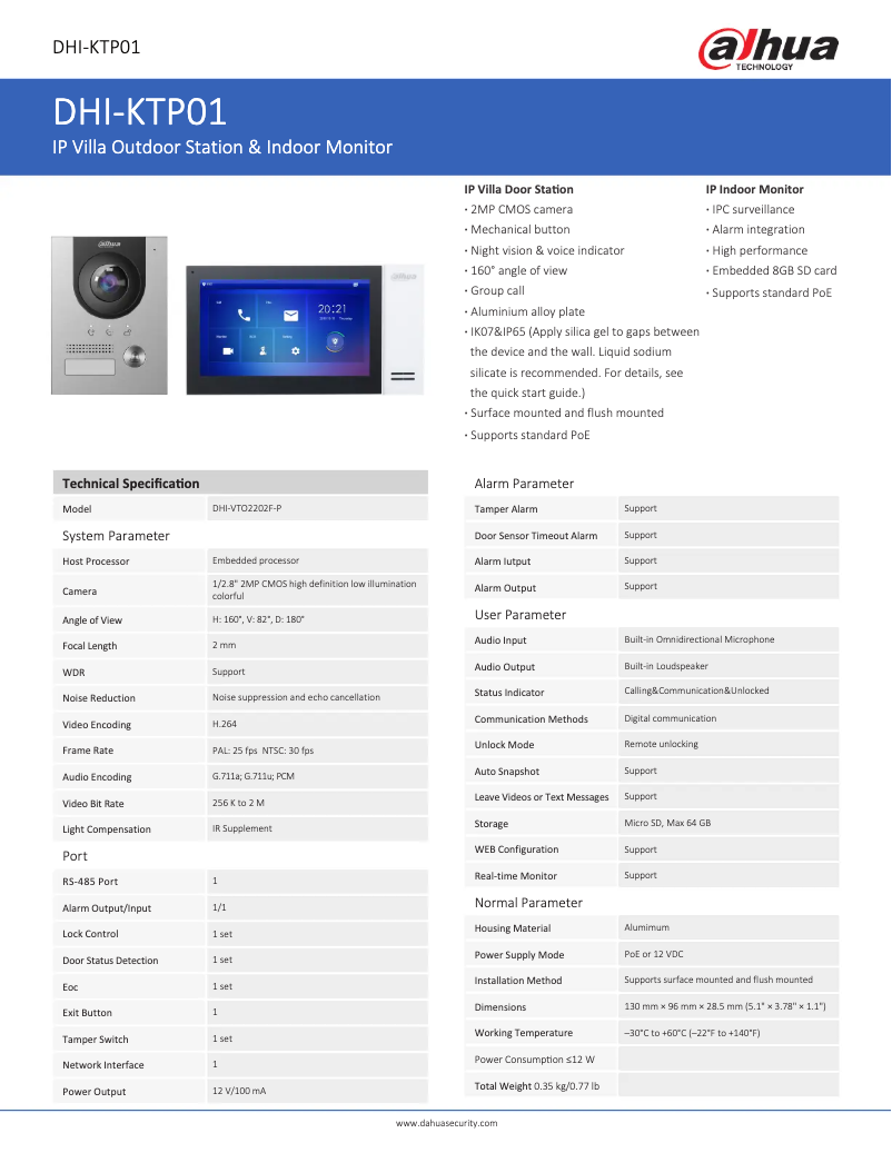 Image de la première page du manuel de l'appareil KTP01