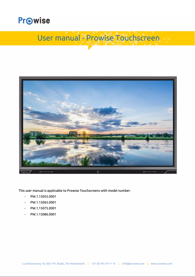 Image de la première page du manuel de l'appareil PW.1.15086.1001