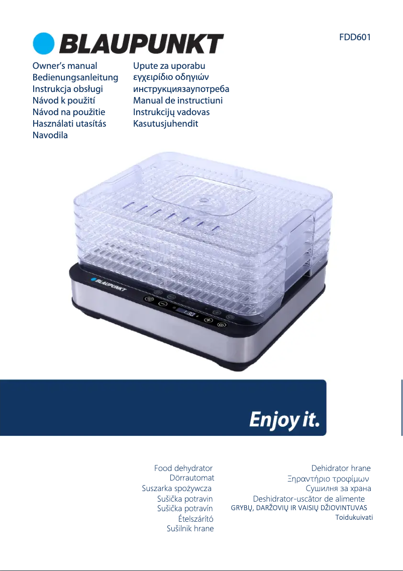 Page n°1 - Manuel utilisateur Blaupunkt FDD601