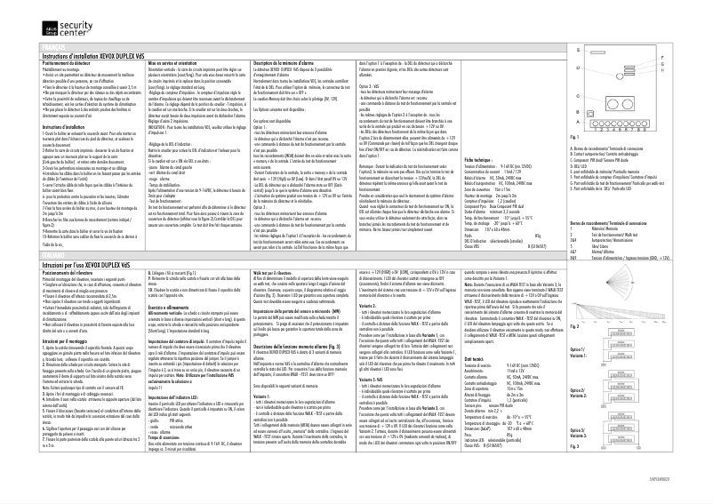 Page n°1 - Guide d'installation Abus BW8010