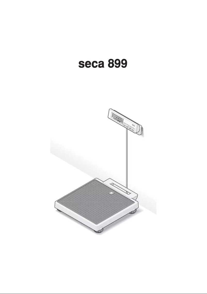 Page 1 de la notice Manuel utilisateur Seca 899