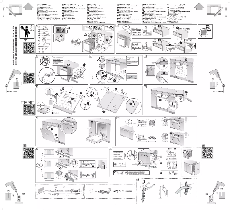 Page 1 de la notice Instructions / montage Neff S145HTS00E