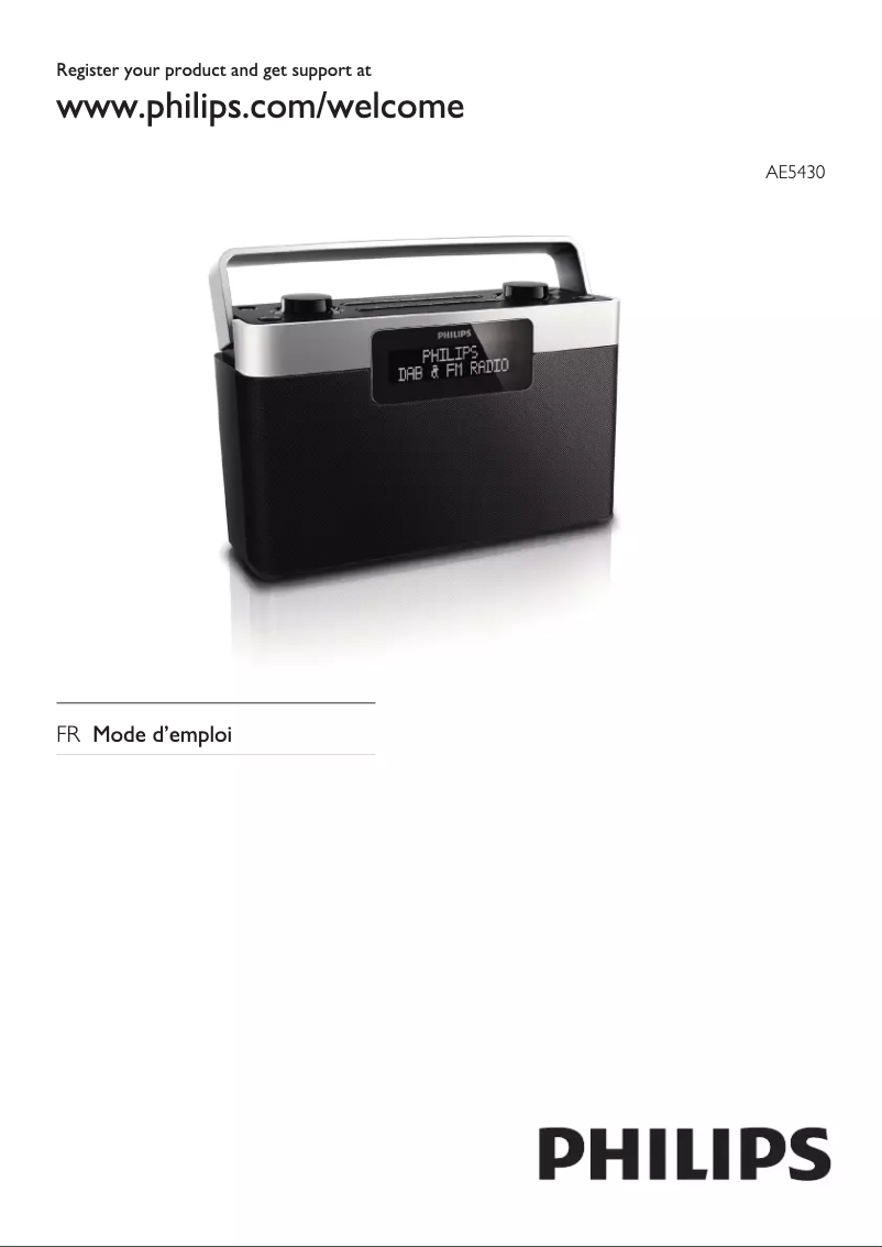 Image de la première page du manuel de l'appareil AE5430