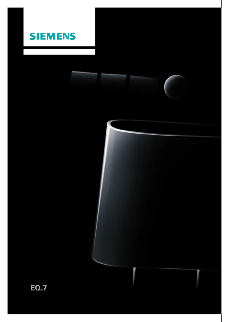 Page 1 de la notice Manuel utilisateur Siemens TK73001E