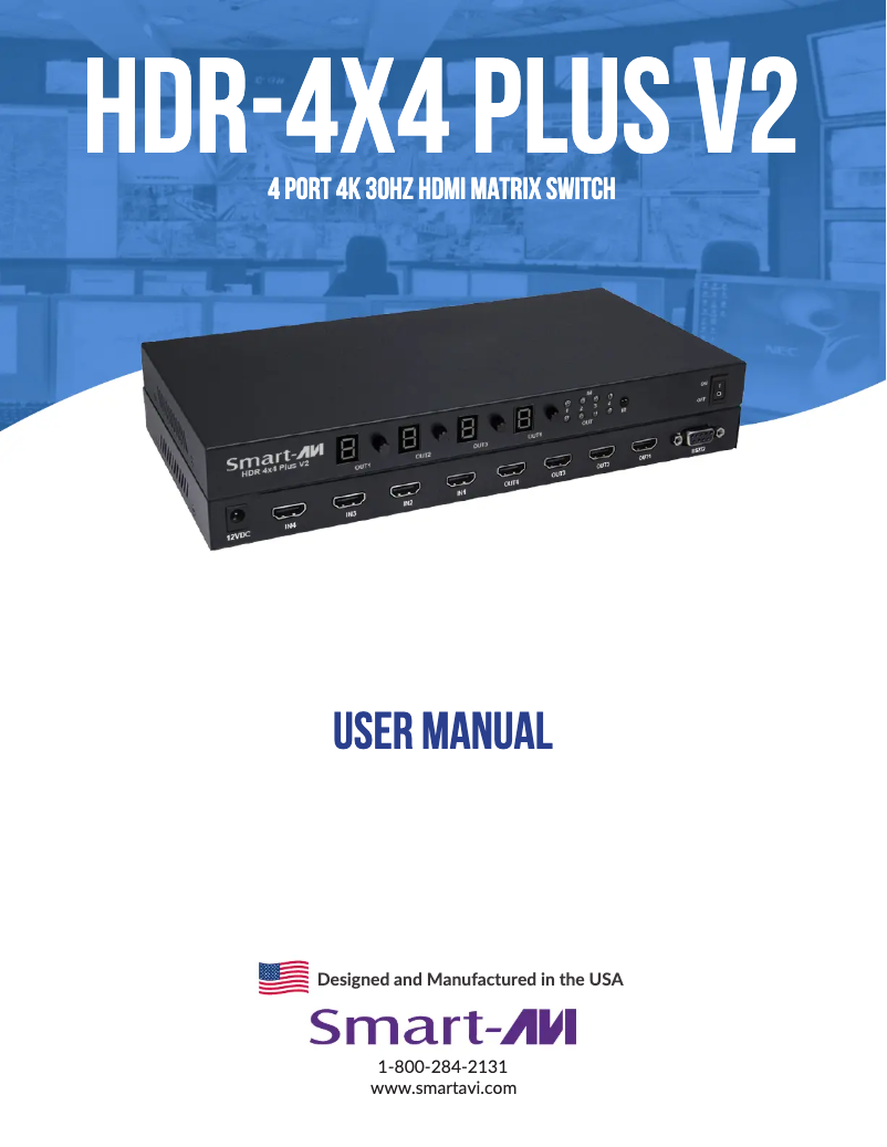 Image de la première page du manuel de l'appareil HDR-4X4-PLUS V2