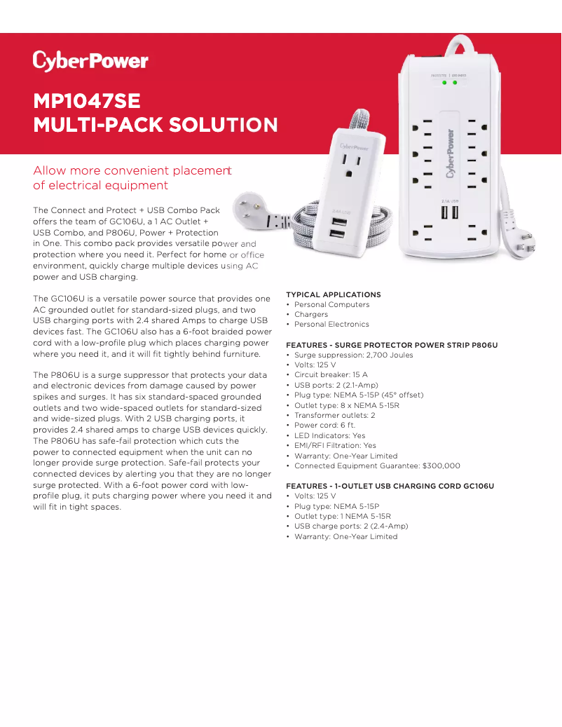 Image de la première page du manuel de l'appareil MP1047SE