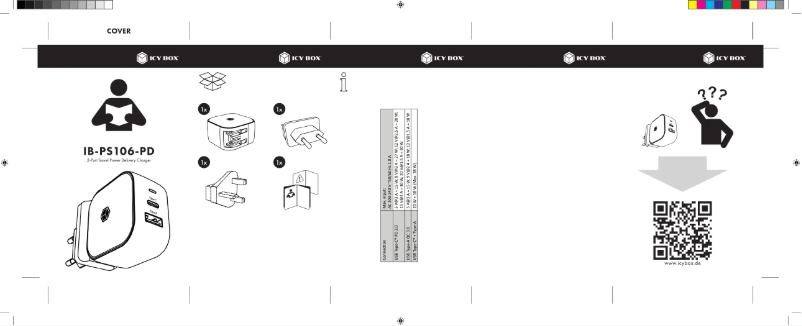 Page 1 de la notice Manuel utilisateur Icy Box IB-PS106-PD