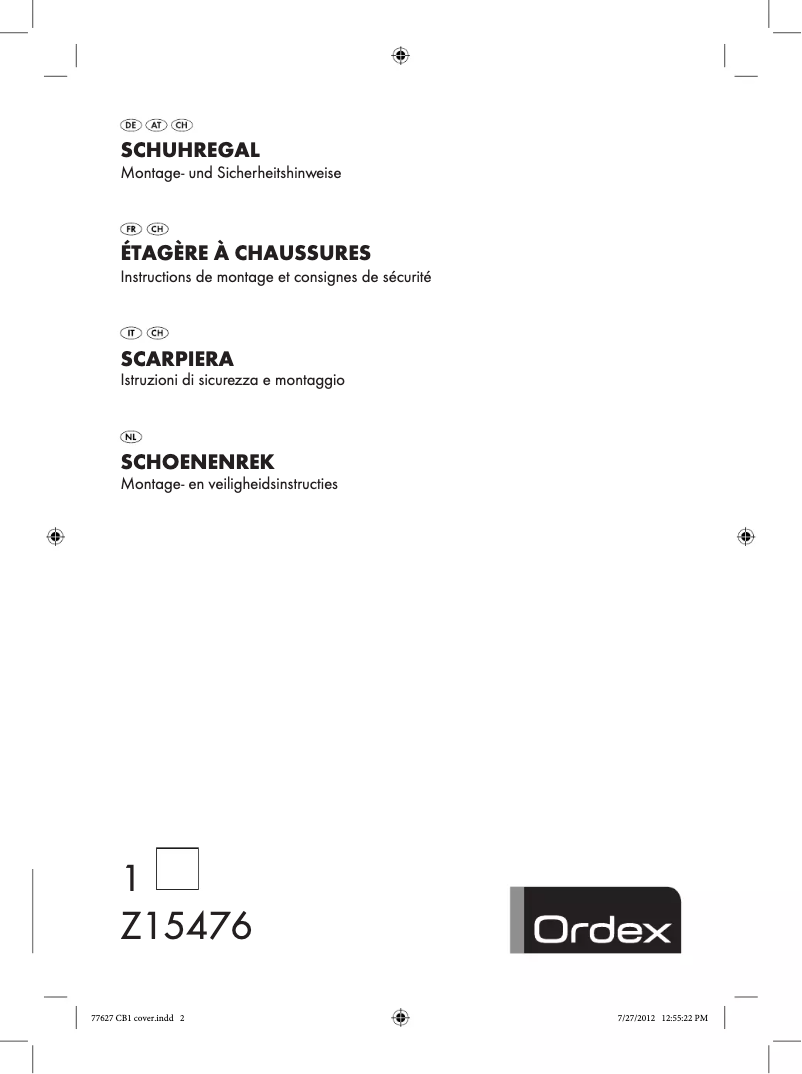 Page n°1 - Manuel utilisateur Ordex IAN 77627
