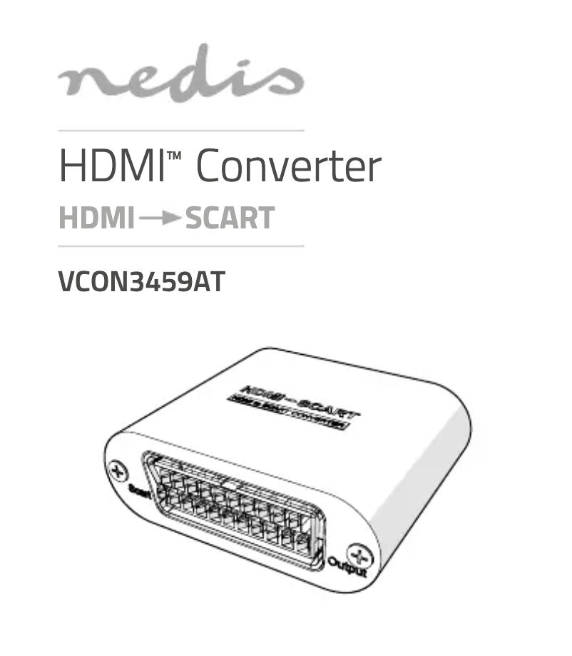 Image de la première page du manuel de l'appareil VCON3459AT