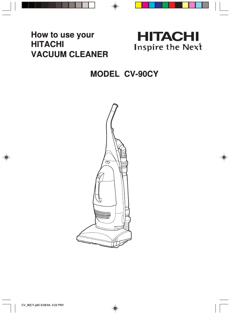 Image de la première page du manuel de l'appareil CV-90CY