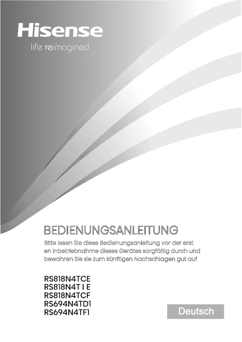 Image de la première page du manuel de l'appareil RS818N4TFE