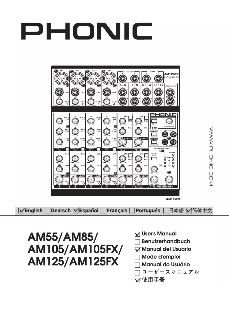 Imagen de la primera página del manual del dispositivo AM 85
