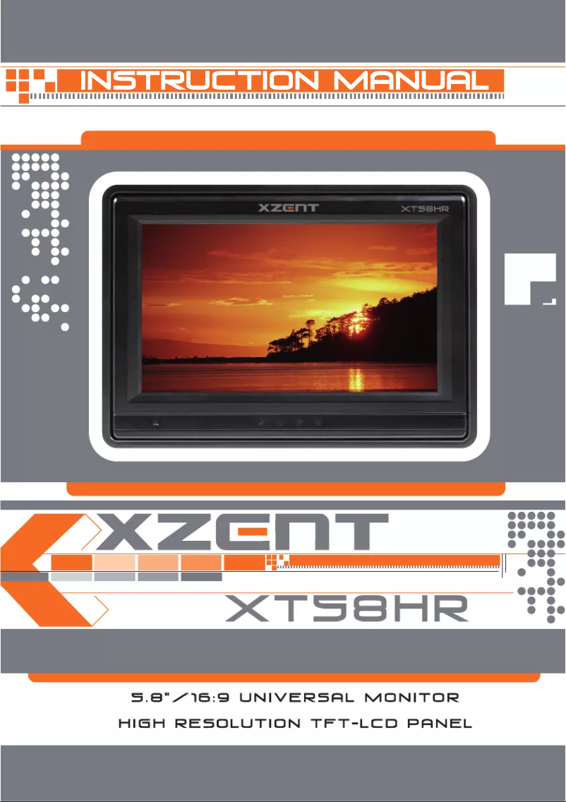 Image de la première page du manuel de l'appareil XT58HR