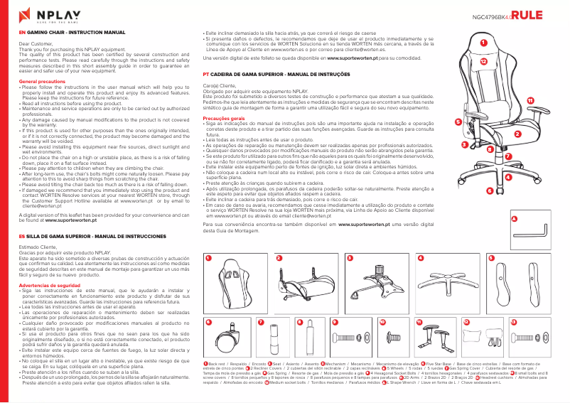 Page 1 de la notice Manuel utilisateur NPLAY RULE 4.0