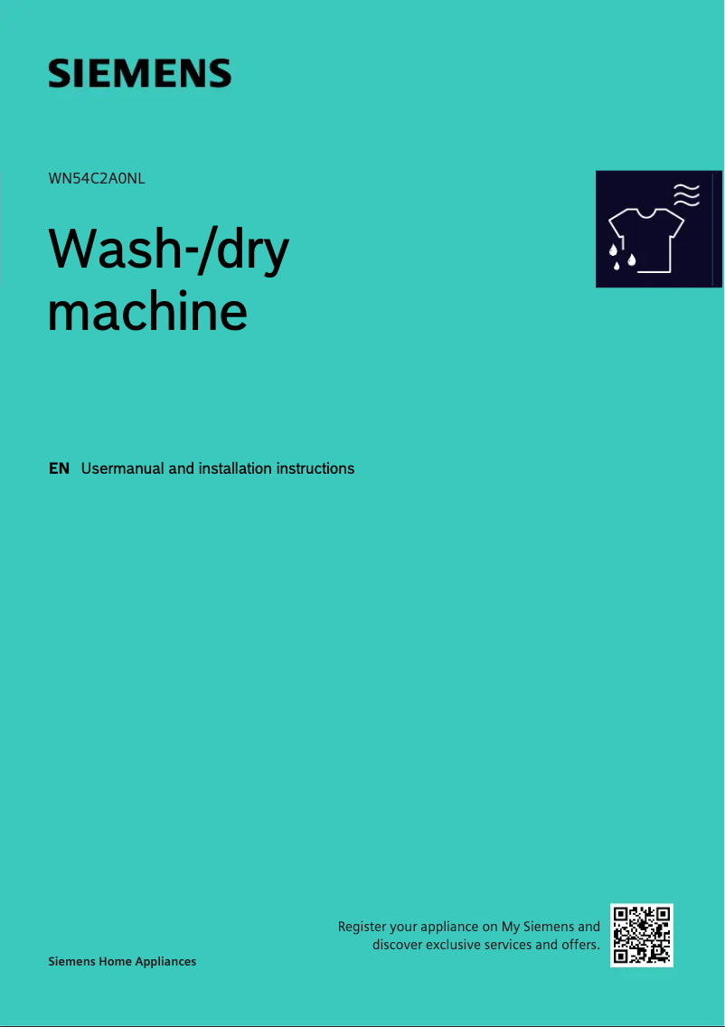 Image de la première page du manuel de l'appareil WN54C2A0NL