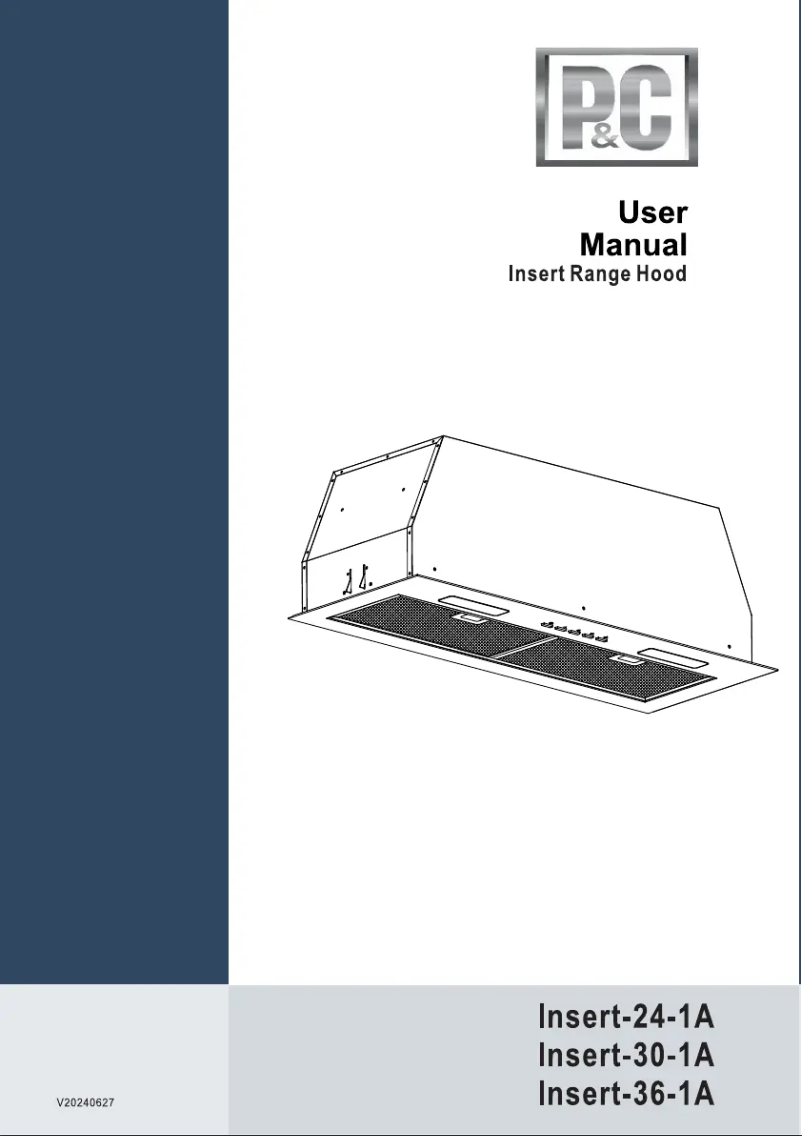 Page 1 de la notice Manuel utilisateur Porter & Charles INSERT-36-1A