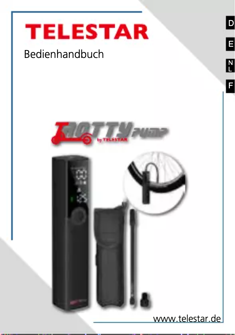 Page 1 de la notice Manuel utilisateur Telestar Trotty Pump