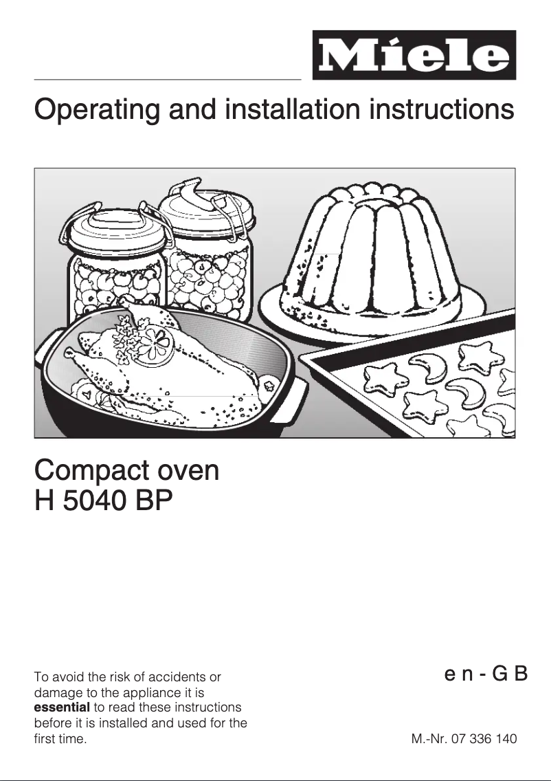 Image de la première page du manuel de l'appareil H 5040 BP