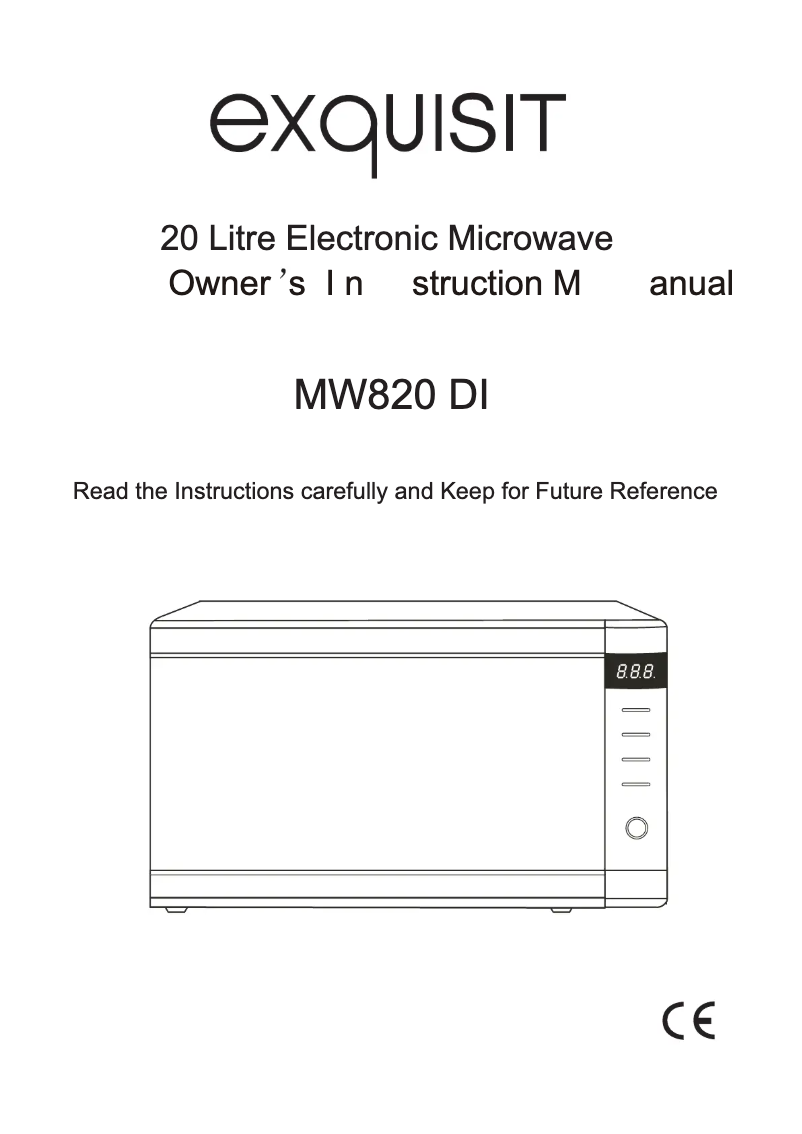 Page 1 de la notice Manuel utilisateur Exquisit MW820DI