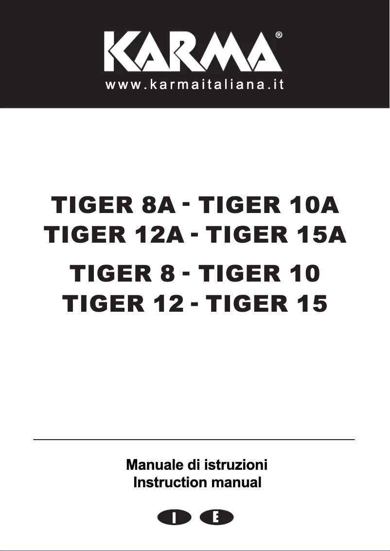 Página 1 del manual Manual de usuario Karma Tiger 15A