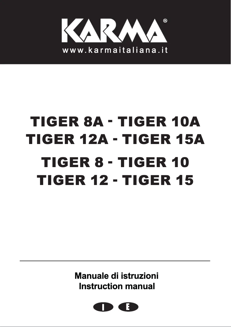 Page n°1 - Manuel utilisateur Karma Tiger 15A