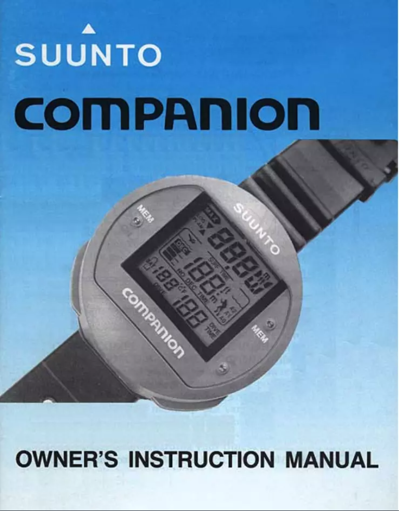 Página 1 del manual Manual de usuario Suunto Companion