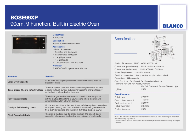 Image de la première page du manuel de l'appareil BOSE99XP