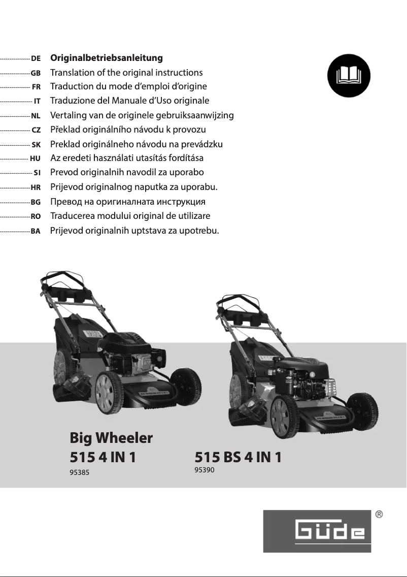 Image de la première page du manuel de l'appareil 515 Big Wheeler