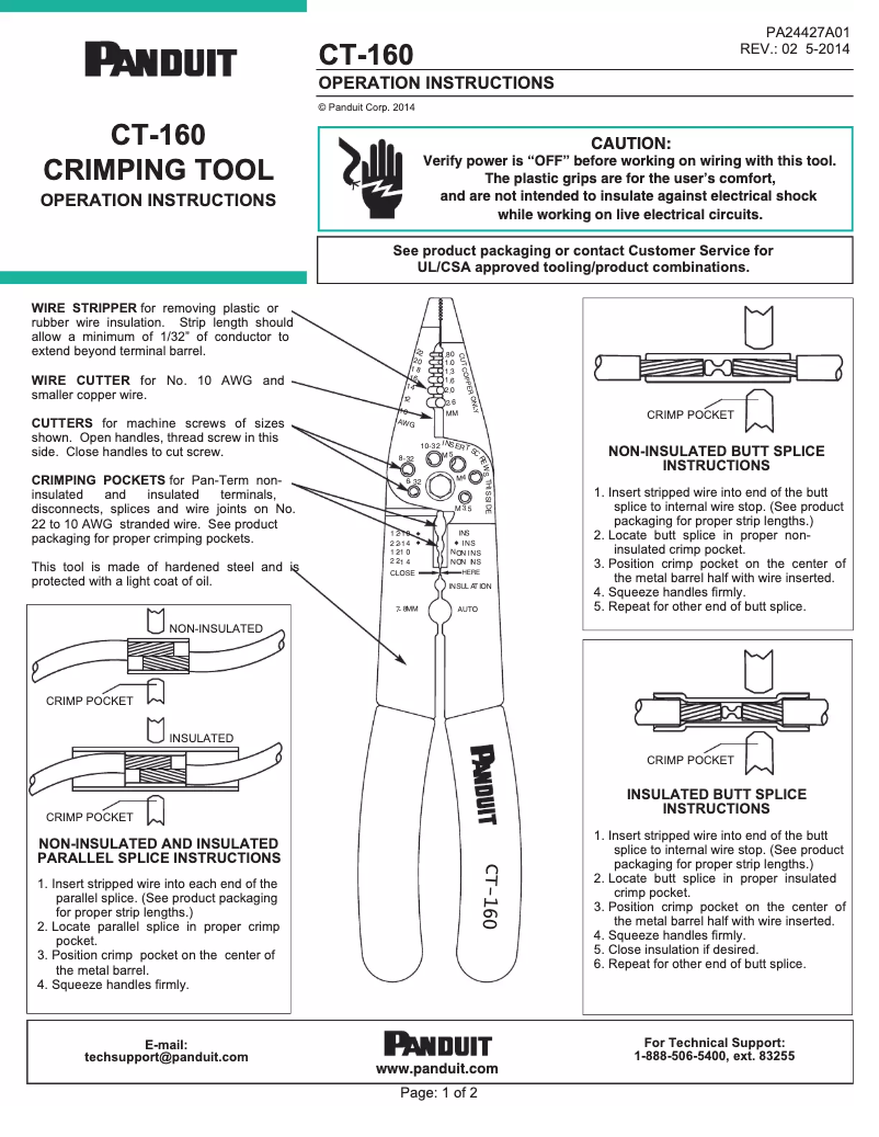 Image de la première page du manuel de l'appareil CT-160