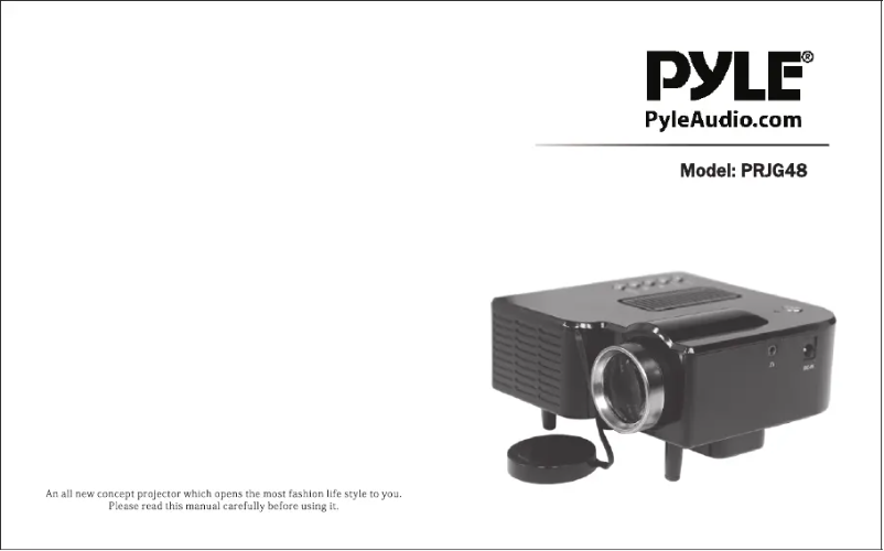 Image de la première page du manuel de l'appareil PRJG48
