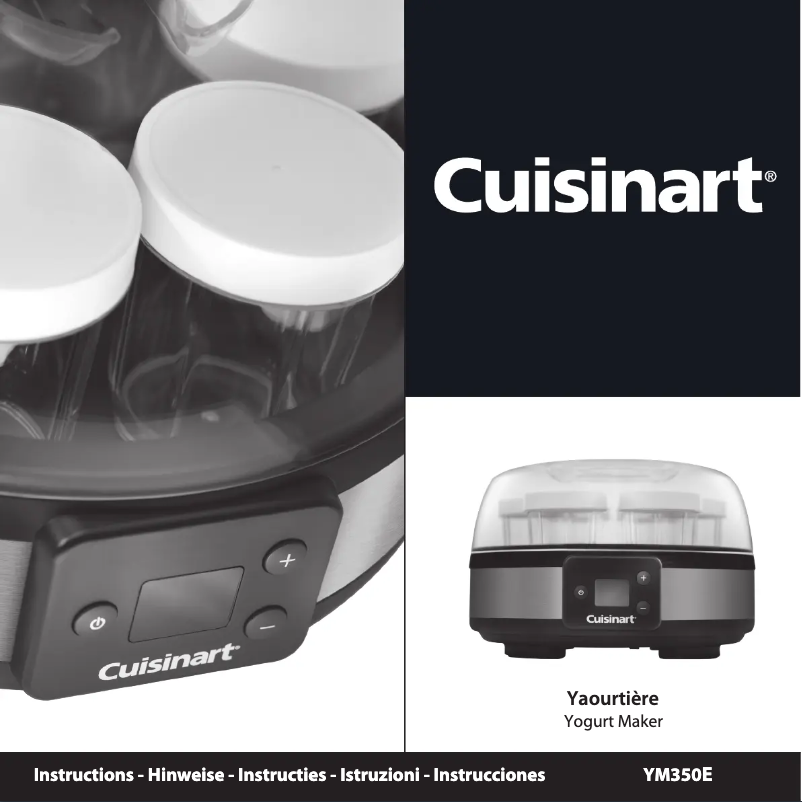 Página 1 del manual Manual de usuario Cuisinart YM350E