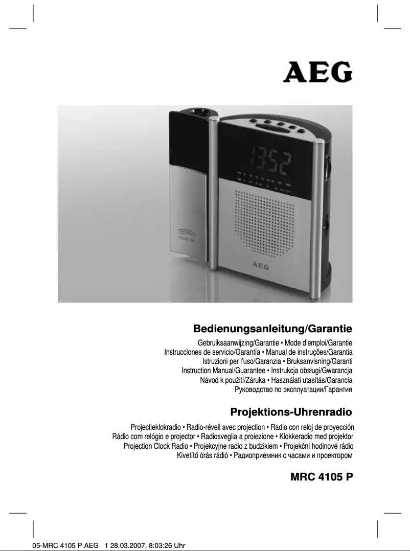 Image de la première page du manuel de l'appareil MRC 4105 P