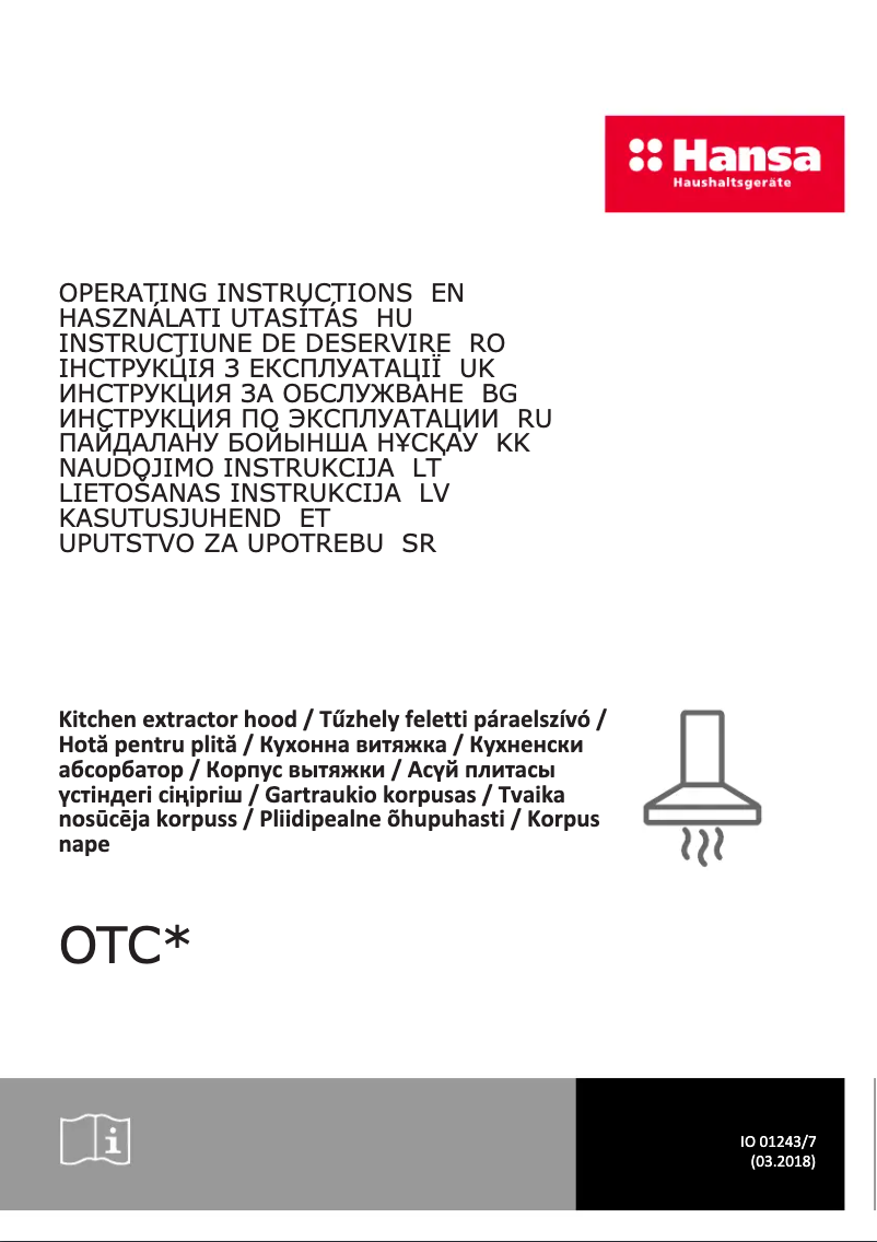 Page n°1 - Manuel utilisateur Hansa OTC614BGH