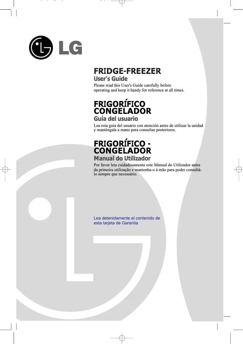 Image de la première page du manuel de l'appareil GR4696LCPN