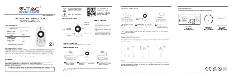 Image de la première page du manuel de l'appareil VT-2436