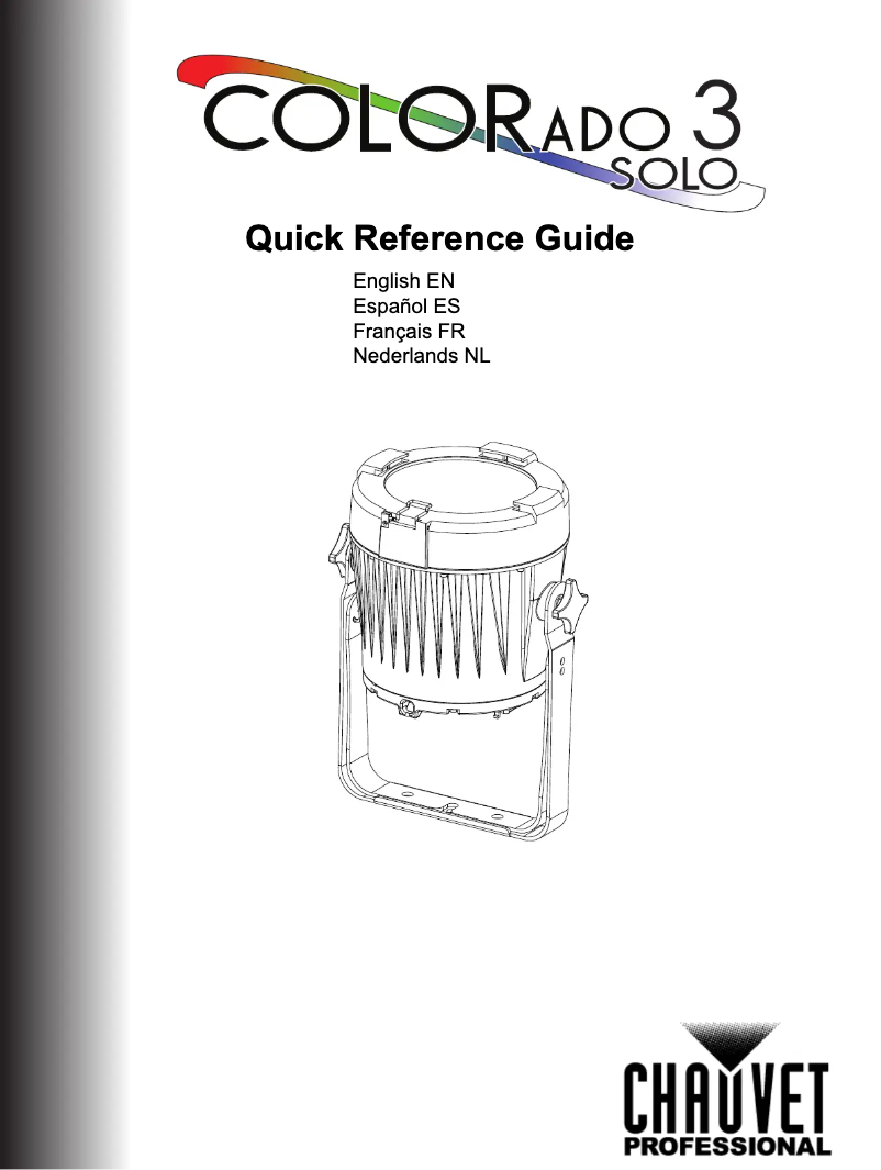 Page n°1 - Manuel utilisateur Chauvet COLORado 3 Solo